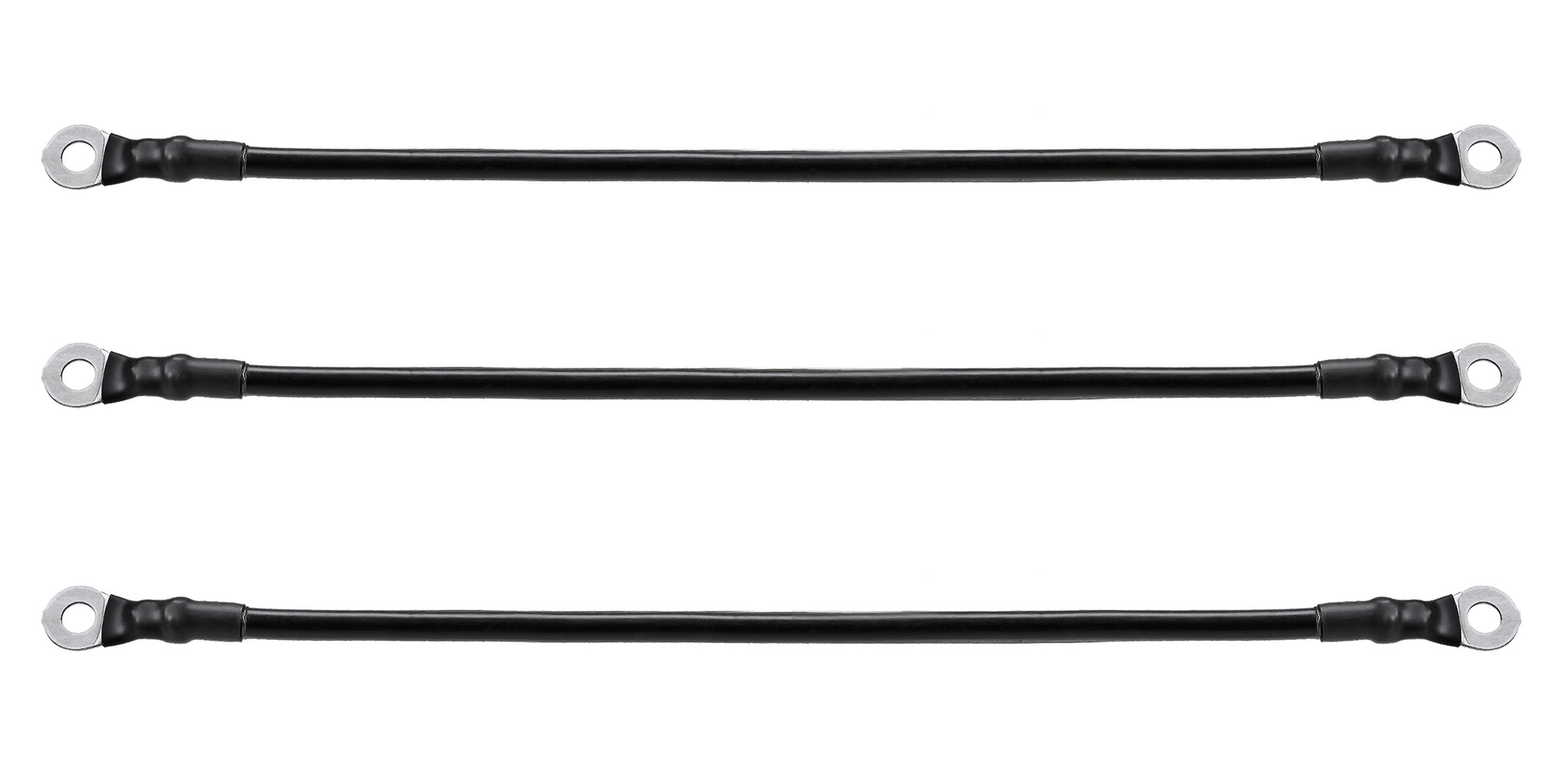 A set of golf cart black battery cables | RM Cart