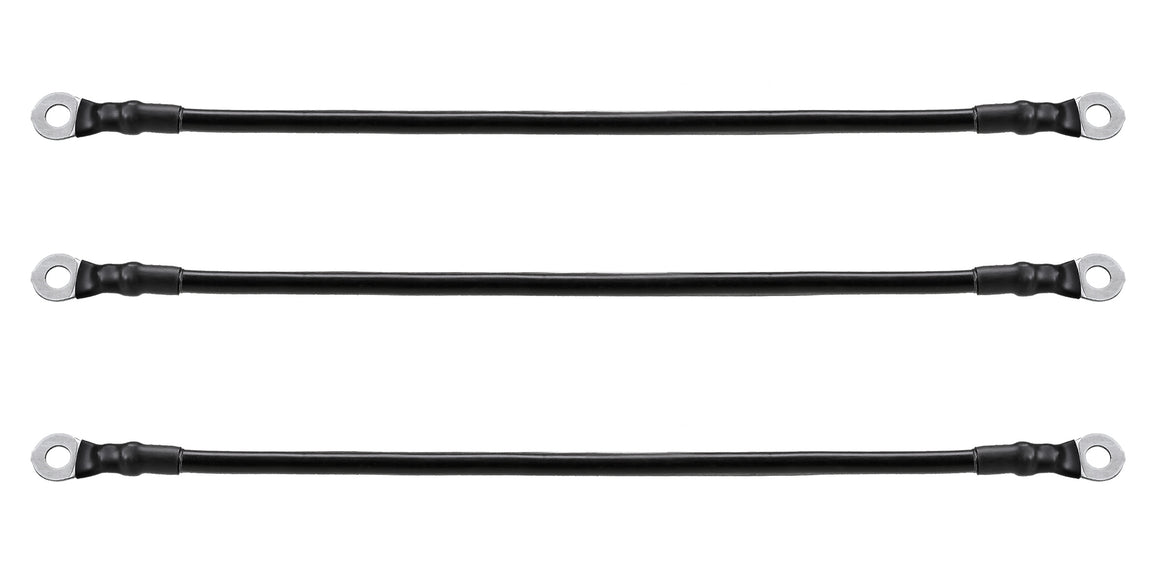 A set of golf cart black battery cables | RM Cart