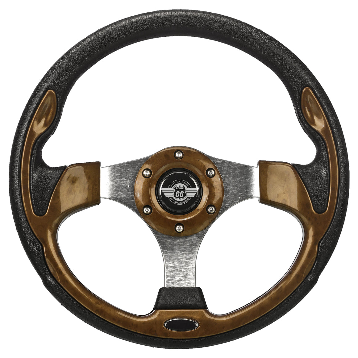 12.5" Wood Grain Steering Wheel for EZGo