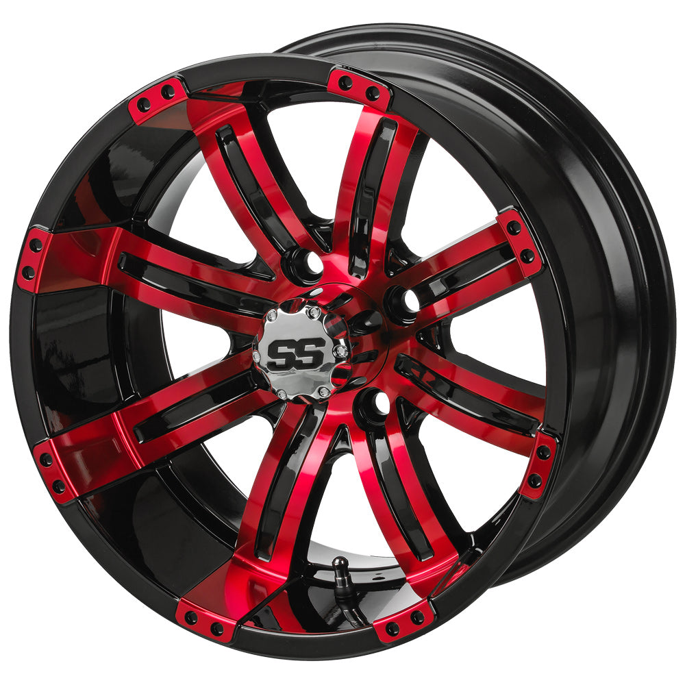 LSI 14" Casino Black & Red Wheel