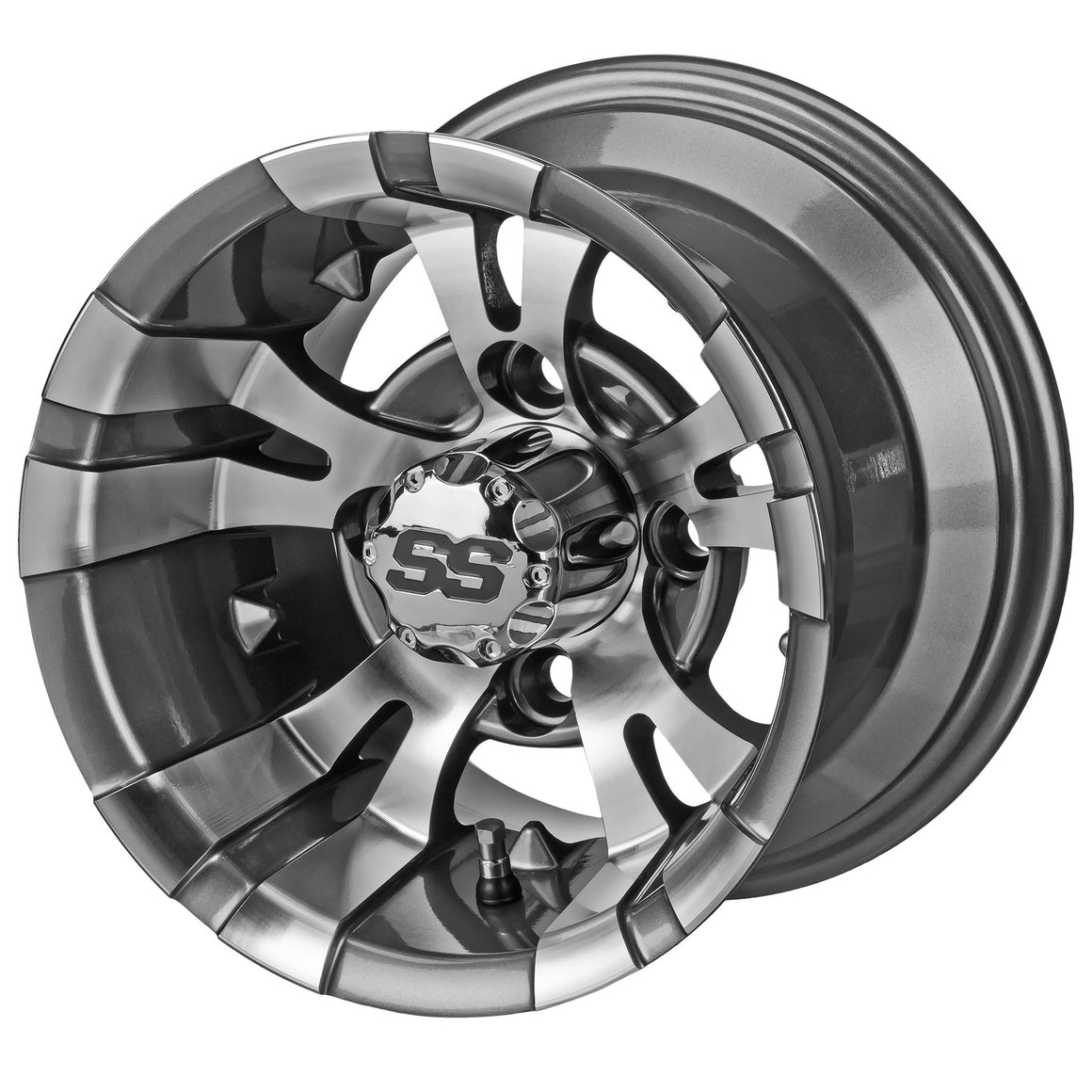 LSI 10" Warlock Gun Metal Gray & Machined Wheel