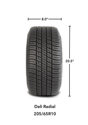 LSI 10" Yukon Mirror Wheel and Low Profile Tire Combo