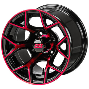 LSI 12" Ninja Black & Red Wheel