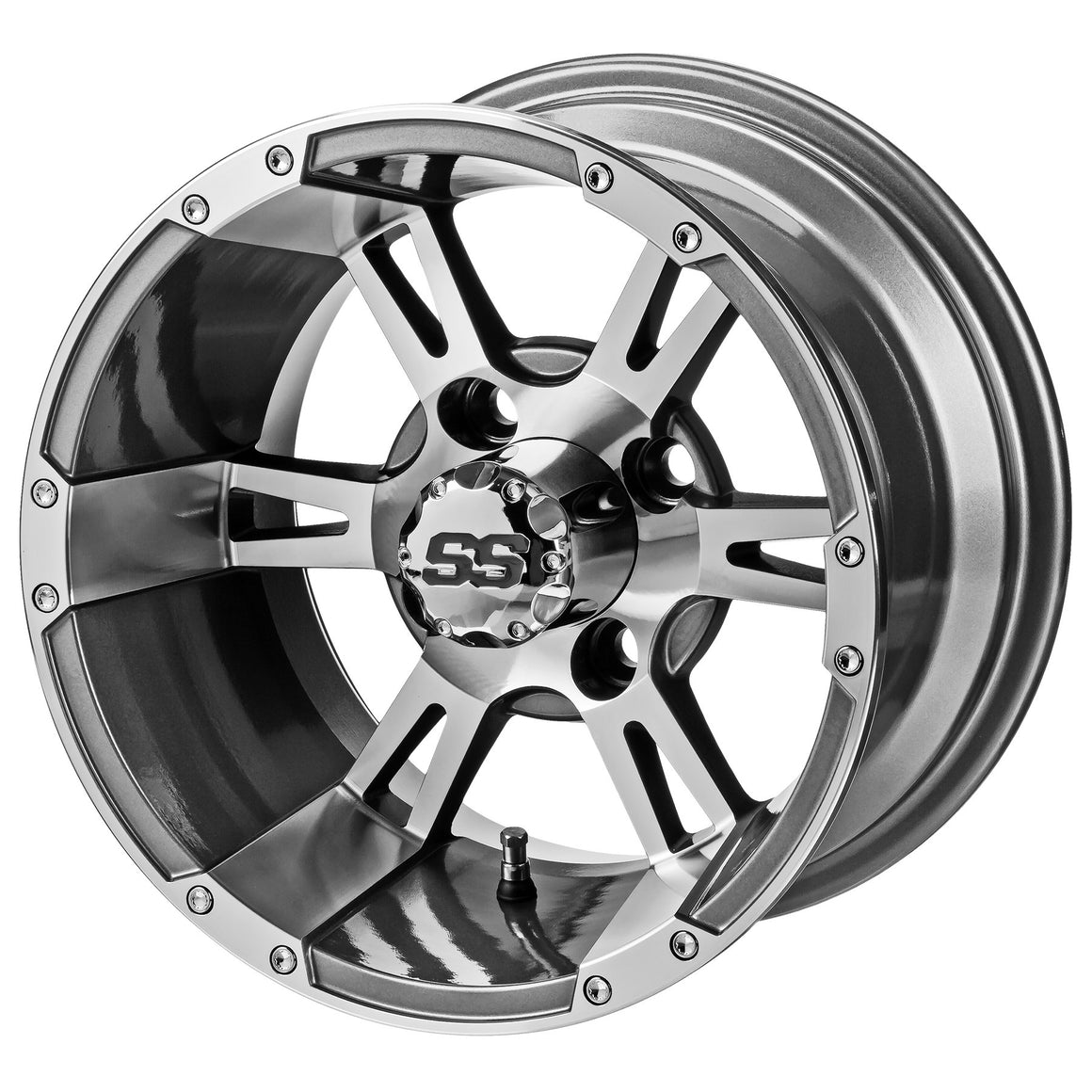 LSI 12" Raptor Gun Metal Gray & Machined Wheel
