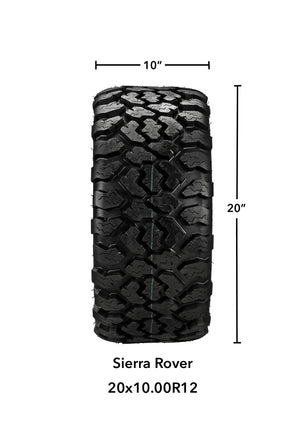 LSI 14" Raptor Black & Blue Wheel and Lifted Tire Combo