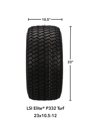 LSI 12" Warlock Black & Red Wheel and Lifted Tire Combo