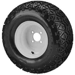 LSI 10" Steel White Wheel and Lifted Tire Combo