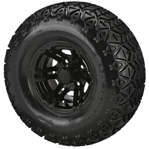 LSI 10" Yukon Matte Black Wheel and Lifted Tire Combo