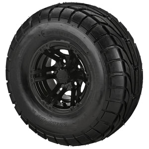 LSI 10" Yukon Matte Black Wheel and Lifted Tire Combo