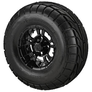 LSI 10" Warlock Gloss Black Wheel and Lifted Tire Combo