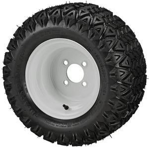 LSI 10" Steel White Wheel and Lifted Tire Combo