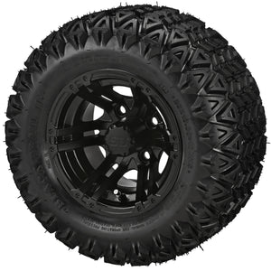 LSI 10" Yukon Matte Black Wheel and Lifted Tire Combo