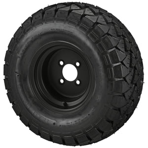 LSI 10" Steel Flat Black Wheel and Lifted Tire Combo