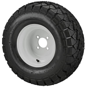 LSI 10" Steel White Wheel and Lifted Tire Combo