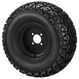 LSI 10" Steel Flat Black Wheel and Lifted Tire Combo