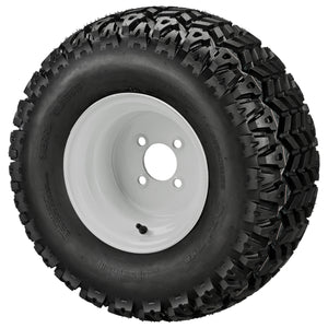 LSI 10" Steel White Wheel and Lifted Tire Combo