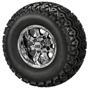 LSI 10" Casino Mirror Wheel and Lifted Tire Combo