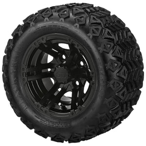 LSI 10" Yukon Matte Black Wheel and Lifted Tire Combo