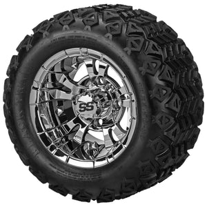 LSI 10" Warlock Mirror Wheel and Lifted Tire Combo