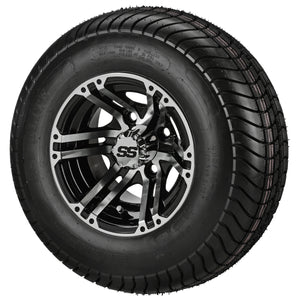 LSI 10" Yukon Black & Machined Wheel and Low Profile Tire Combo