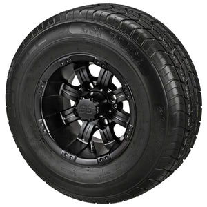 LSI 10" Casino Matte Black Wheel and Low Profile Tire Combo