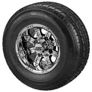 LSI 10" Casino Mirror Wheel and Low Profile Tire Combo
