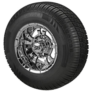 LSI 10" Warlock Mirror Wheel and Low Profile Tire Combo