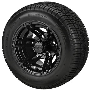 LSI 10" Yukon Gloss Black Wheel and Low Profile Tire Combo