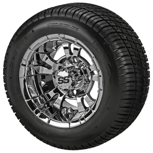 LSI 10" Warlock Mirror Wheel and Low Profile Tire Combo