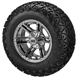 LSI 12" Yukon Mirror Wheel and Lifted Tire Combo (Centered)