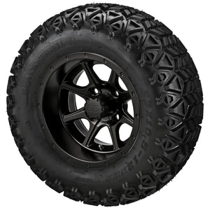 LSI 12" Azusa Matte Black Wheel and Lifted Tire Combo