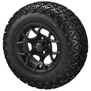 LSI 12" Ninja Matte Black Wheel and Lifted Tire Combo