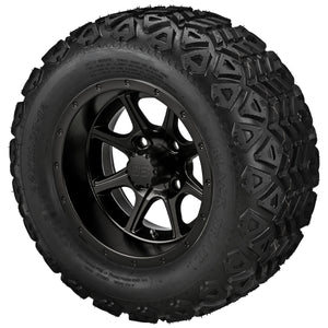 LSI 12" Azusa Matte Black Wheel and Lifted Tire Combo