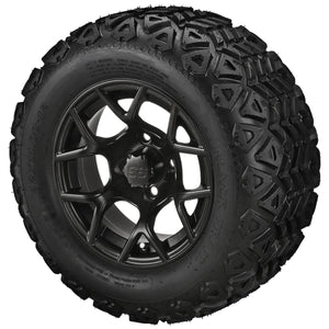 LSI 12" Ninja Matte Black Wheel and Lifted Tire Combo