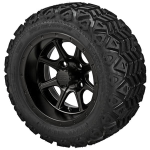 LSI 12" Azusa Matte Black Wheel and Lifted Tire Combo