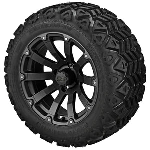 LSI 12" Beast Matte Black Wheel and Lifted Tire Combo