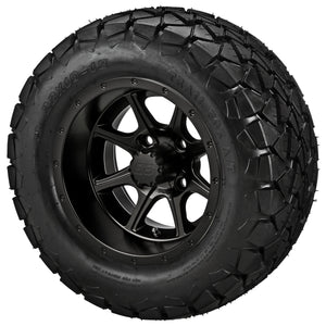 LSI 12" Azusa Matte Black Wheel and Lifted Tire Combo