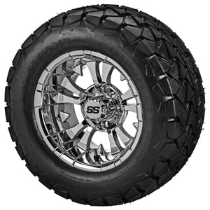 LSI 12" Warlock Mirror Wheel and Lifted Tire Combo