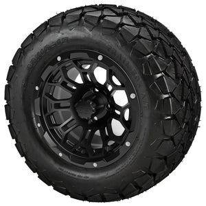 LSI 12" Hercules Gloss Black Wheel and Lifted Tire Combo