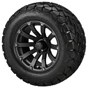 LSI 12" Beast Matte Black Wheel and Lifted Tire Combo