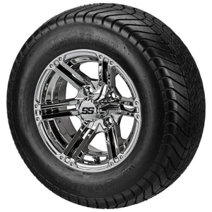 LSI 12" Yukon Mirror Wheel and Lifted Tire Combo (Centered)