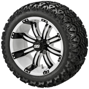 LSI 12" Casino White & Black Wheel and Lifted Tire Combo