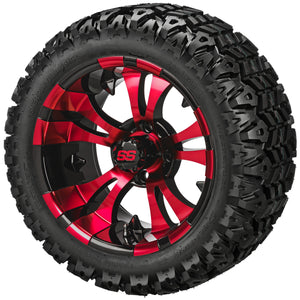 LSI 12" Warlock Black & Red Wheel and Lifted Tire Combo