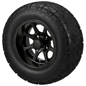 LSI 12" Azusa Matte Black Wheel and Lifted Tire Combo