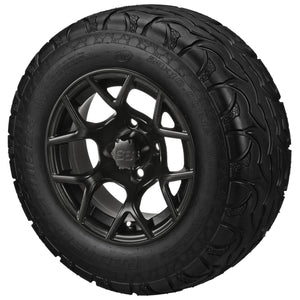 LSI 12" Ninja Matte Black Wheel and Lifted Tire Combo