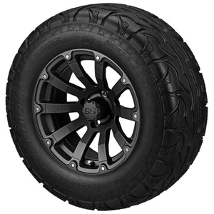 LSI 12" Beast Matte Black Wheel and Lifted Tire Combo