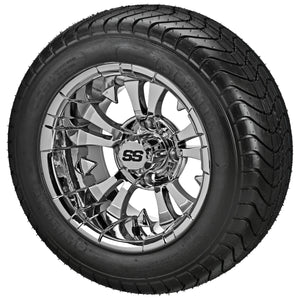 LSI 12" Warlock Mirror Wheel and Low Profile Tire Combo