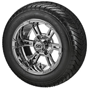LSI 12" Raptor Mirror Wheel and Low Profile Tire Combo