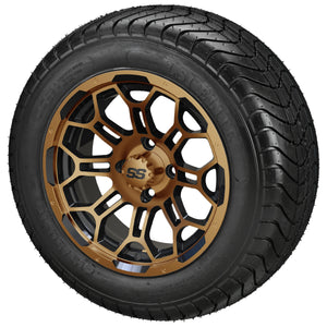 LSI 12" Hercules Black & Bronze Wheel and Low Profile Tire Combo