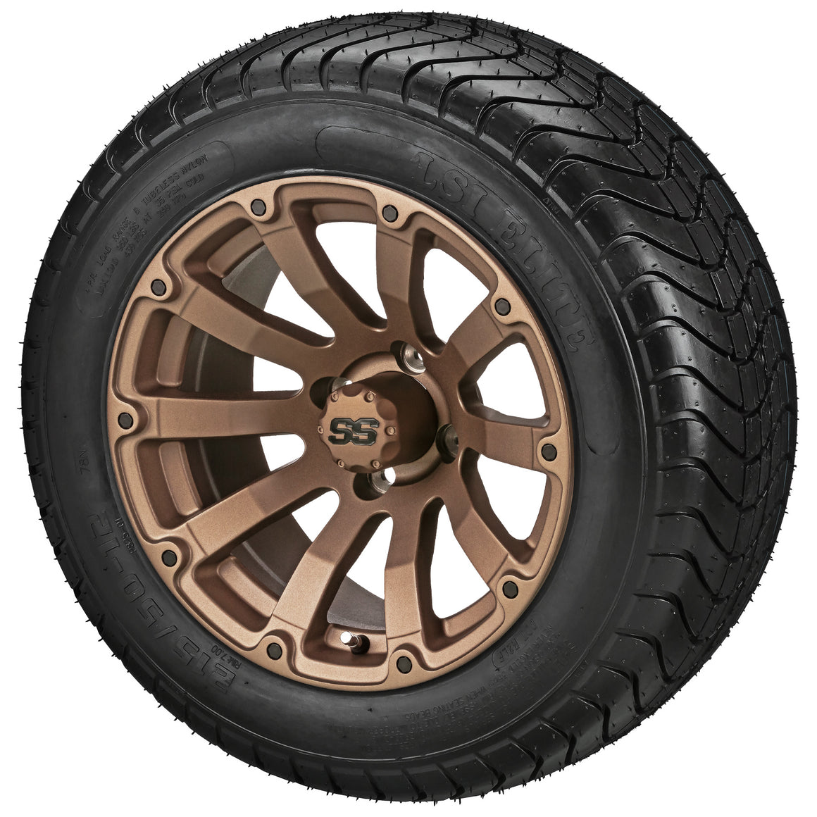 LSI 12" Beast Matte Bronze Wheel and Low Profile Tire Combo